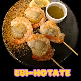 Ebi Hotate (1 skewer)